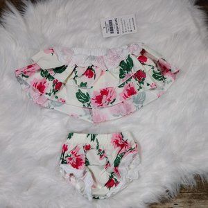 NWT Boutique 2-Piece Floral Dress 9-12M